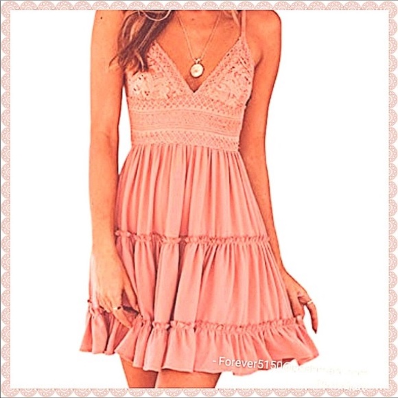 Dresses & Skirts - Sexy/cute Peach color Summer dress size M
